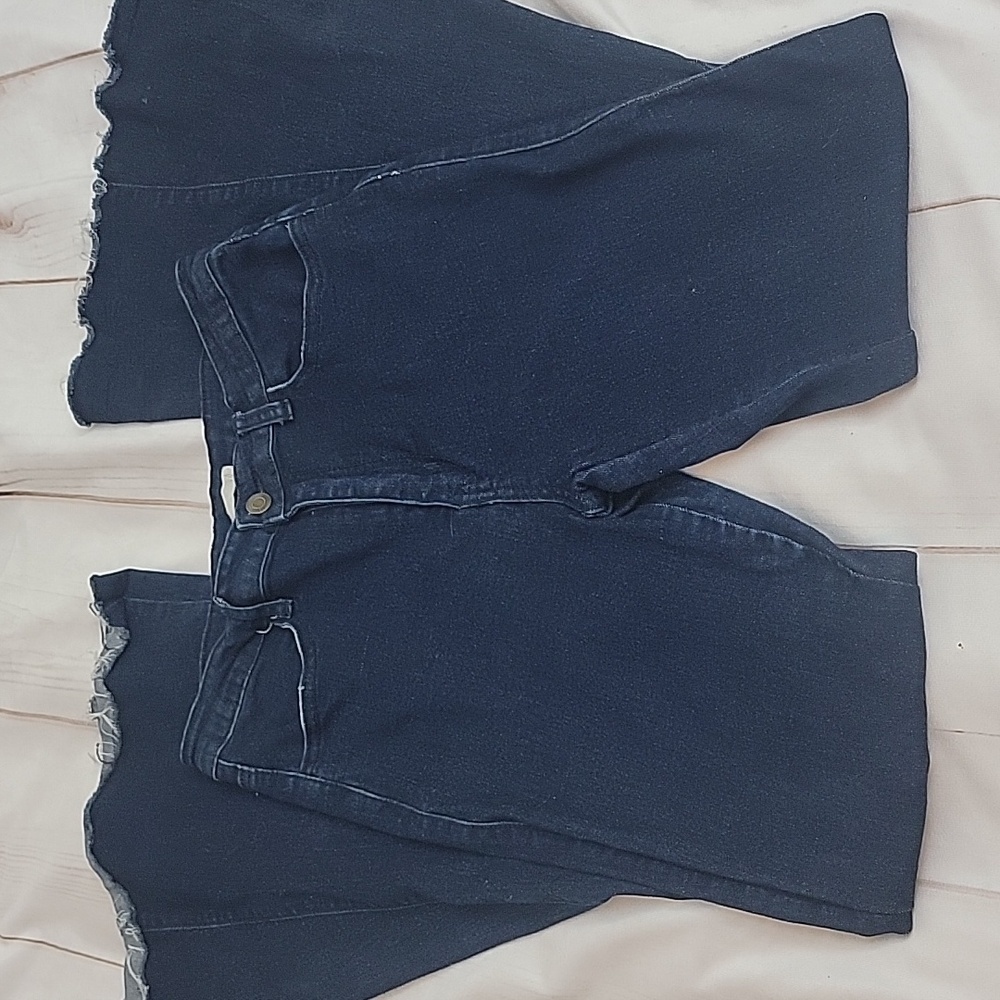 Saints and Hearts High Rise Dark Wash Extreme Flair Bellbottom Denim Jeans